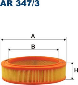 Filtron AR347/3 - Воздушный фильтр, двигатель unicars.by