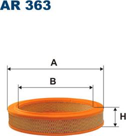 Filtron AR363 - Воздушный фильтр, двигатель unicars.by