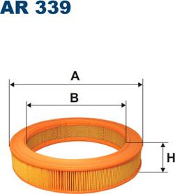 Filtron AR339 - Воздушный фильтр, двигатель unicars.by