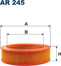 Filtron AR245 - Воздушный фильтр, двигатель unicars.by