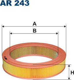 Filtron AR243 - Воздушный фильтр, двигатель unicars.by