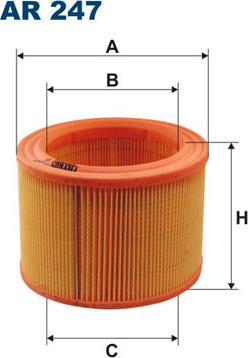 Filtron AR247 - Воздушный фильтр, двигатель unicars.by