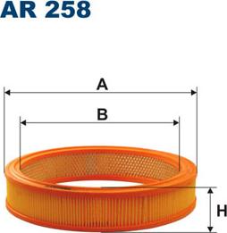 Filtron AR258 - Воздушный фильтр, двигатель unicars.by