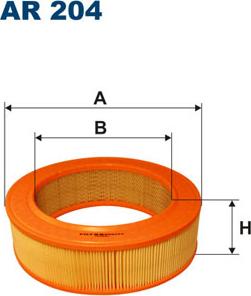 Filtron AR204 - Воздушный фильтр, двигатель unicars.by