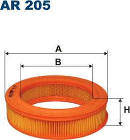 Filtron AR205 - Воздушный фильтр, двигатель unicars.by