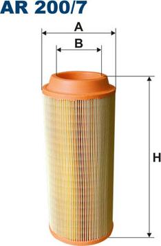 Filtron AR200/7 - Воздушный фильтр, двигатель unicars.by