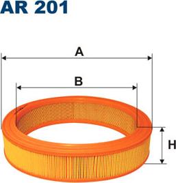 Filtron AR201 - Воздушный фильтр, двигатель unicars.by