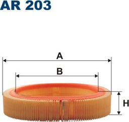 Filtron AR203 - Воздушный фильтр, двигатель unicars.by