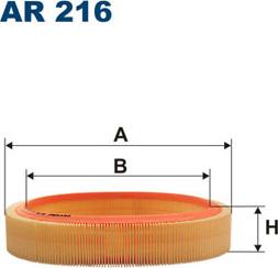 Filtron AR216 - Воздушный фильтр, двигатель unicars.by