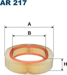 Filtron AR217 - Воздушный фильтр, двигатель unicars.by