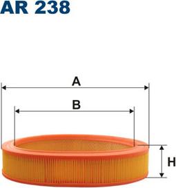 Filtron AR238 - Воздушный фильтр, двигатель unicars.by