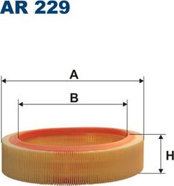 Filtron AR229 - Воздушный фильтр, двигатель unicars.by