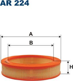 Filtron AR224 - Воздушный фильтр, двигатель unicars.by