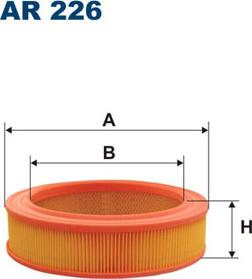 Filtron AR226 - Воздушный фильтр, двигатель unicars.by