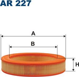 Filtron AR227 - Воздушный фильтр, двигатель unicars.by