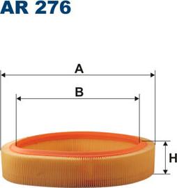 Filtron AR276 - Воздушный фильтр, двигатель unicars.by