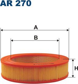 Filtron AR270 - Воздушный фильтр, двигатель unicars.by