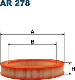 Filtron AR278 - Воздушный фильтр, двигатель unicars.by