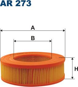 Filtron AR273 - Воздушный фильтр, двигатель unicars.by