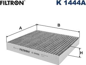 Filtron K 1444A - Фильтр воздуха в салоне unicars.by