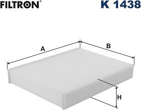 Filtron K 1438 - Фильтр воздуха в салоне unicars.by