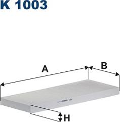 Filtron K1003 - Фильтр воздуха в салоне unicars.by