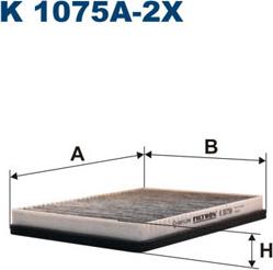 Filtron K1075A-2x - Фильтр воздуха в салоне unicars.by