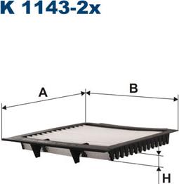 Filtron K1143-2x - Фильтр воздуха в салоне unicars.by