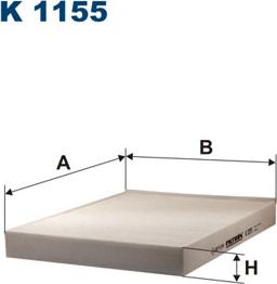 Filtron K1155 - Фильтр воздуха в салоне unicars.by