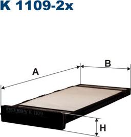 Filtron K1109-2x - Фильтр воздуха в салоне unicars.by