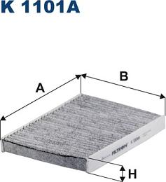 Filtron K 1101A - Фильтр воздуха в салоне unicars.by