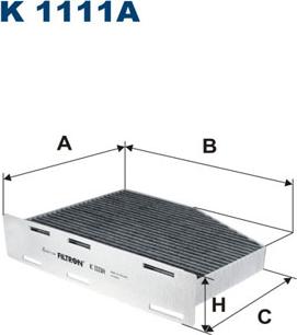 Filtron K1111A - Фильтр воздуха в салоне unicars.by