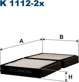 Filtron K1112-2x - Фильтр воздуха в салоне unicars.by