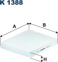 Filtron K 1388 - Фильтр воздуха в салоне unicars.by