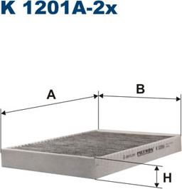 Filtron K1201A-2x - Фильтр воздуха в салоне unicars.by