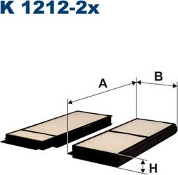 Filtron K1212-2x - Фильтр воздуха в салоне unicars.by