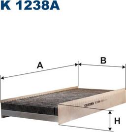 Filtron K1238A - Фильтр воздуха в салоне unicars.by