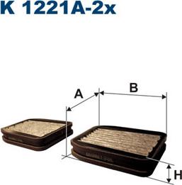 Filtron K1221A-2x - Фильтр воздуха в салоне unicars.by