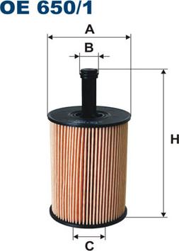 Filtron OE650/1 - Масляный фильтр unicars.by