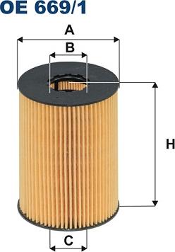 Filtron OE669/1 - Масляный фильтр unicars.by