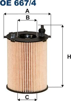 Filtron OE667/4 - Масляный фильтр unicars.by