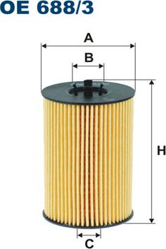 Filtron OE688/3 - Масляный фильтр unicars.by