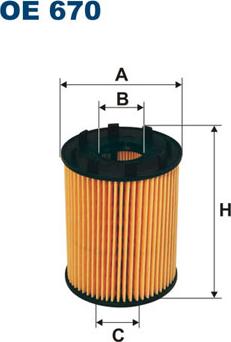 Filtron OE670 - Масляный фильтр unicars.by