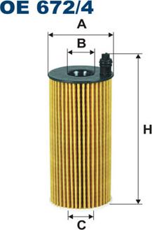 Filtron OE672/4 - Масляный фильтр unicars.by