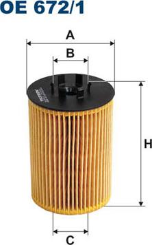 Filtron OE672/1 - Масляный фильтр unicars.by