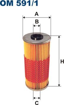 Filtron OM591/1 - Масляный фильтр unicars.by