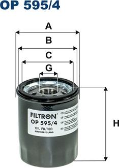 Filtron OP595/4 - Масляный фильтр unicars.by