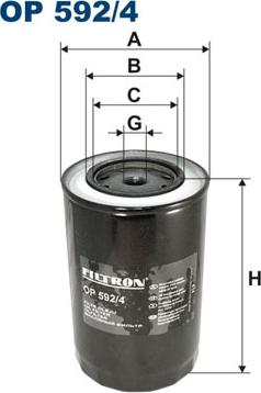 Filtron OP592/4 - Масляный фильтр unicars.by