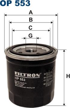 Filtron OP553 - Масляный фильтр unicars.by