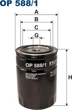 Filtron OP588/1 - Масляный фильтр unicars.by